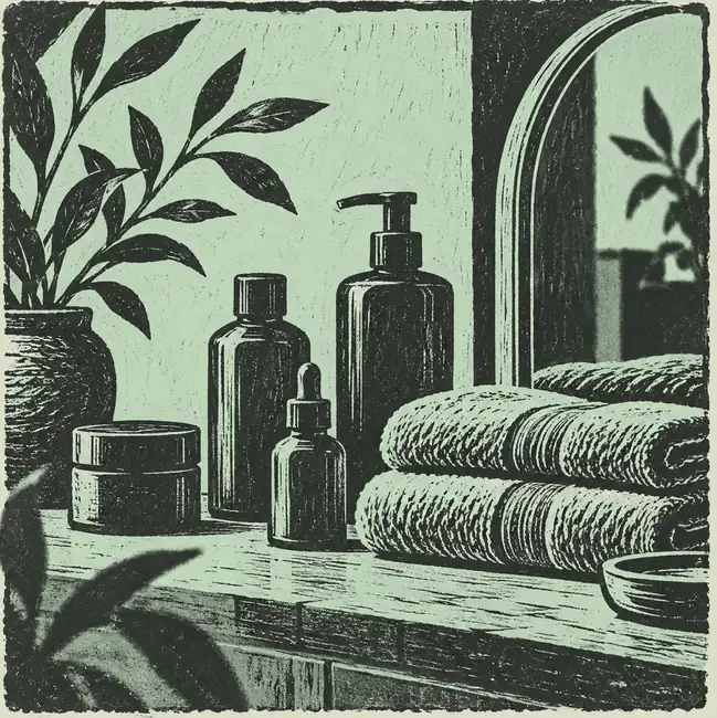 Illustration of beauty businesses equipment and workspace